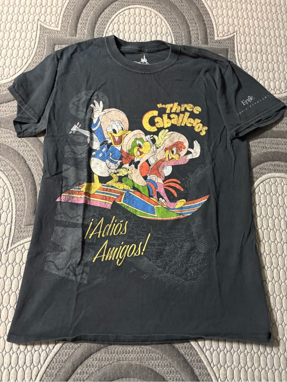Disney Parks Black Tee with White Logo
